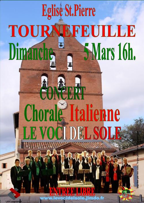 Concert de la Chorale Italienne Le Voci del Sole